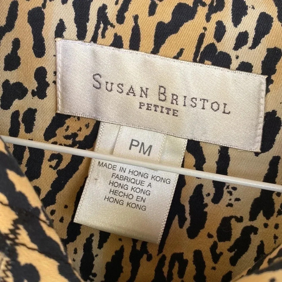 Susan Bristol Petite Cheetah Print Safari Jacket - Picture 3 of 6